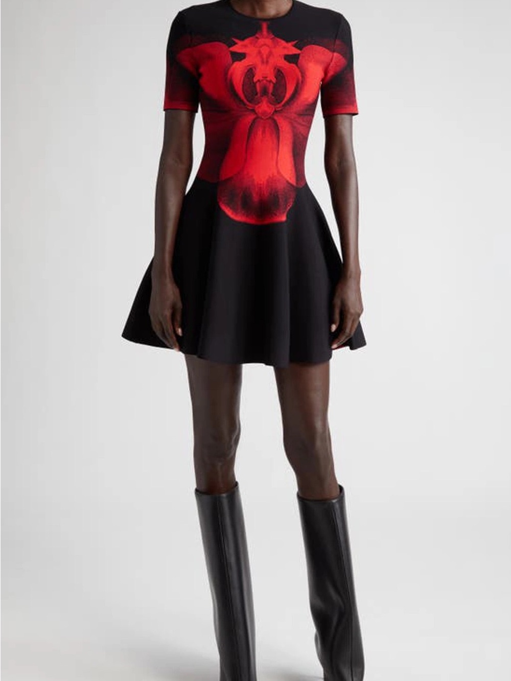 Alexander McQueen Ethereal Orchid Mini dress
